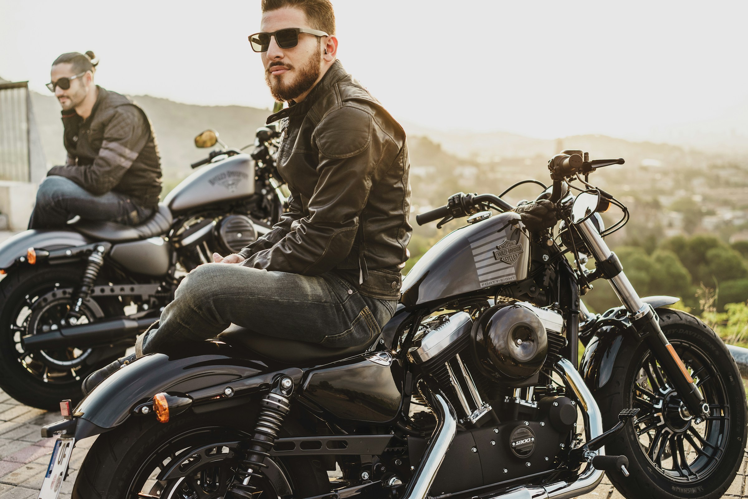 Motorcycle on the open road